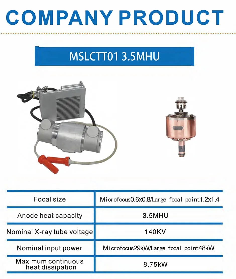 Portable Digital X Ray Machine Insert Tubes Medical X-ray Device Medical CT X Ray Tube