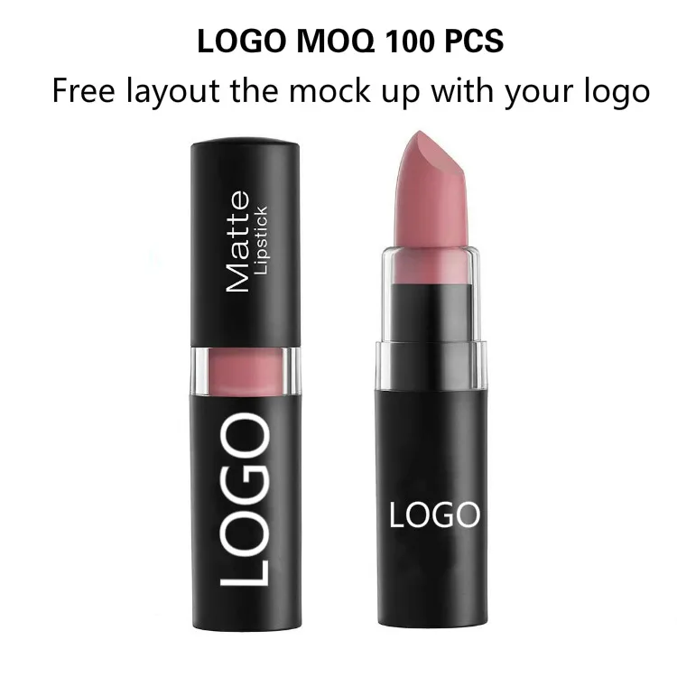 
MSLA Low Moq Oem Private Label Waterproof Long Lasting Organic Vegan Nyx Matte Nude Lipstick Cosmetics Makeup Own Brand Custom 