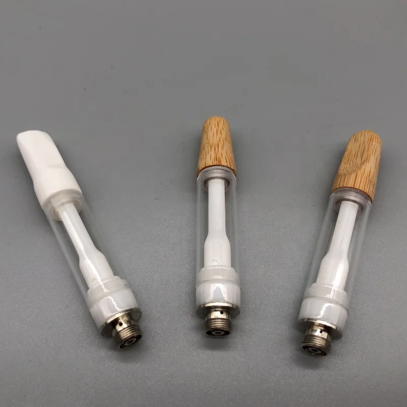 
Heavy Metal Test Passed Bulk Ceramic 0.5Ml 1 Ml 510 Thread Atomizer Oil Tank Cbd Vape Cartridge 