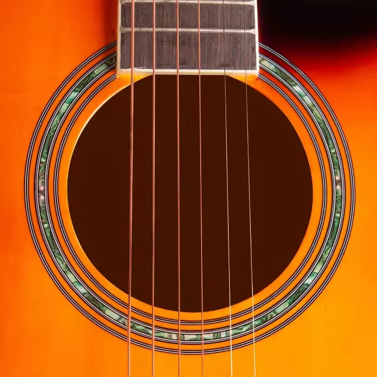 New Design Cheap Bright Gloss Basswood Linden Guitar Acoustic 41 Inch