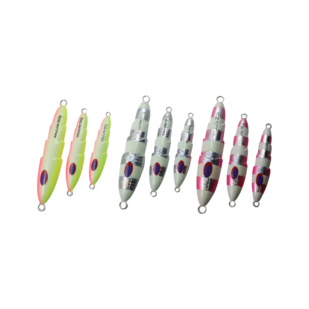 Saltwater Offshore Fishing Jigs 80G 150G 250G  Speed /Slow Jigging Pitching Lures Vertical  Knife Metal Jigs Lead Fish