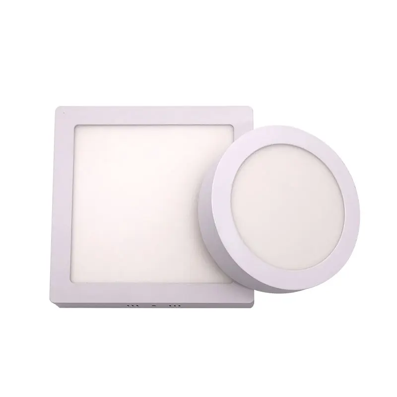 LED de Sobrepor surface mounted led panel 6W 12W 18W 24W round square led panel light Ceiling Light for Indoor Use
