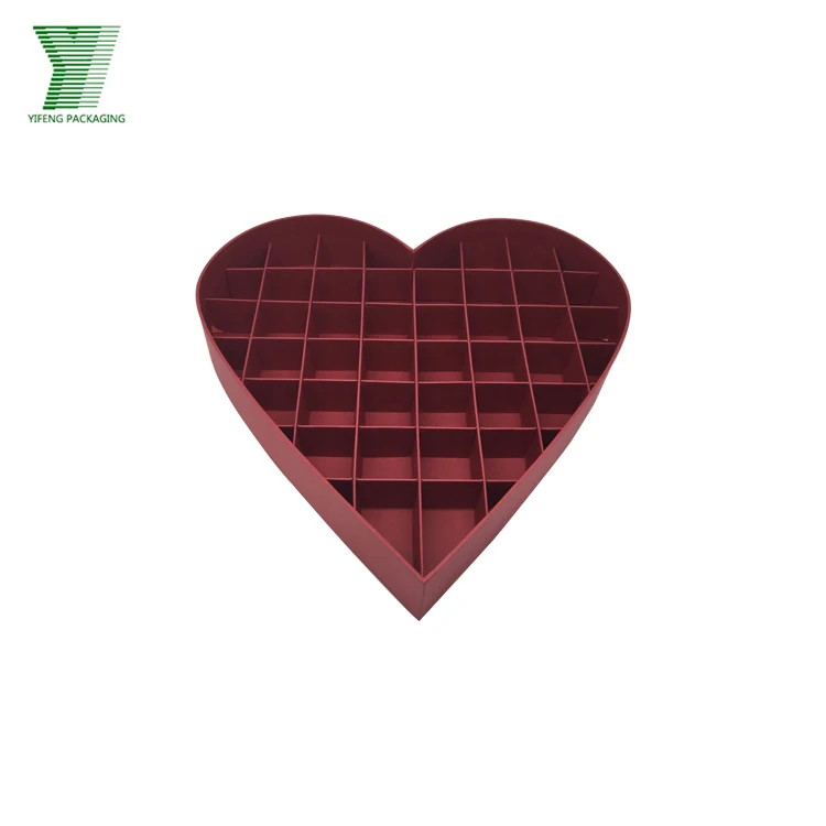 Guangzhou supplier love day chocolate packaging heart shape truffle chocolate box