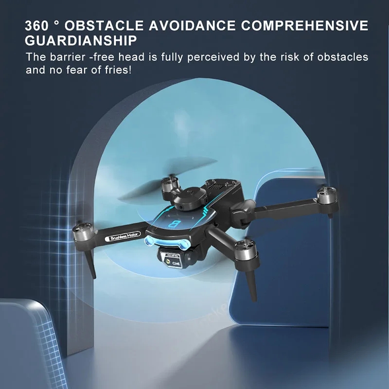 8K HD aerial drone brushless motor quadcopter optical flow obstacle avoidance remote control toy aircraft