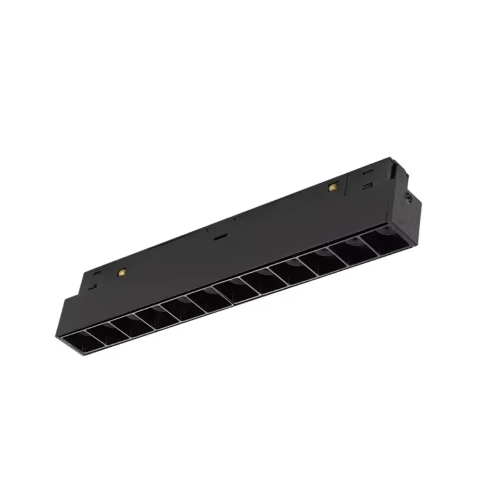 MT0400120 LED Magnetic Rail Lighting Gold Track Light For Store Zoomable LED Tracklights System Mini Motorized Track Lighting