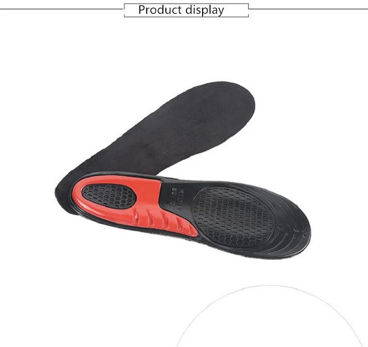 Hot Selling GEL Sports Work Comfort Insoles for Shock Heel Protection Relieve Foot Pain