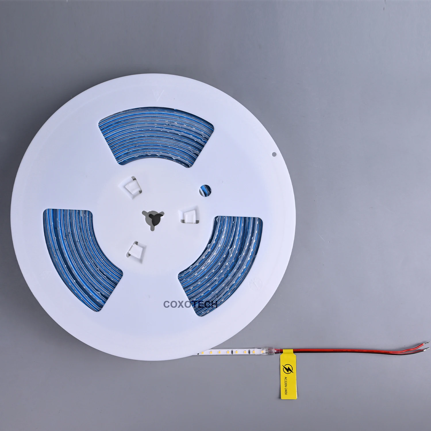 Coxo кремнезем ac220v 230v Регулируемый высокое напряжение cob гибкие теплые белые 120 Светодиодные полосы 2835 водонепроницаемые 50 м 100
