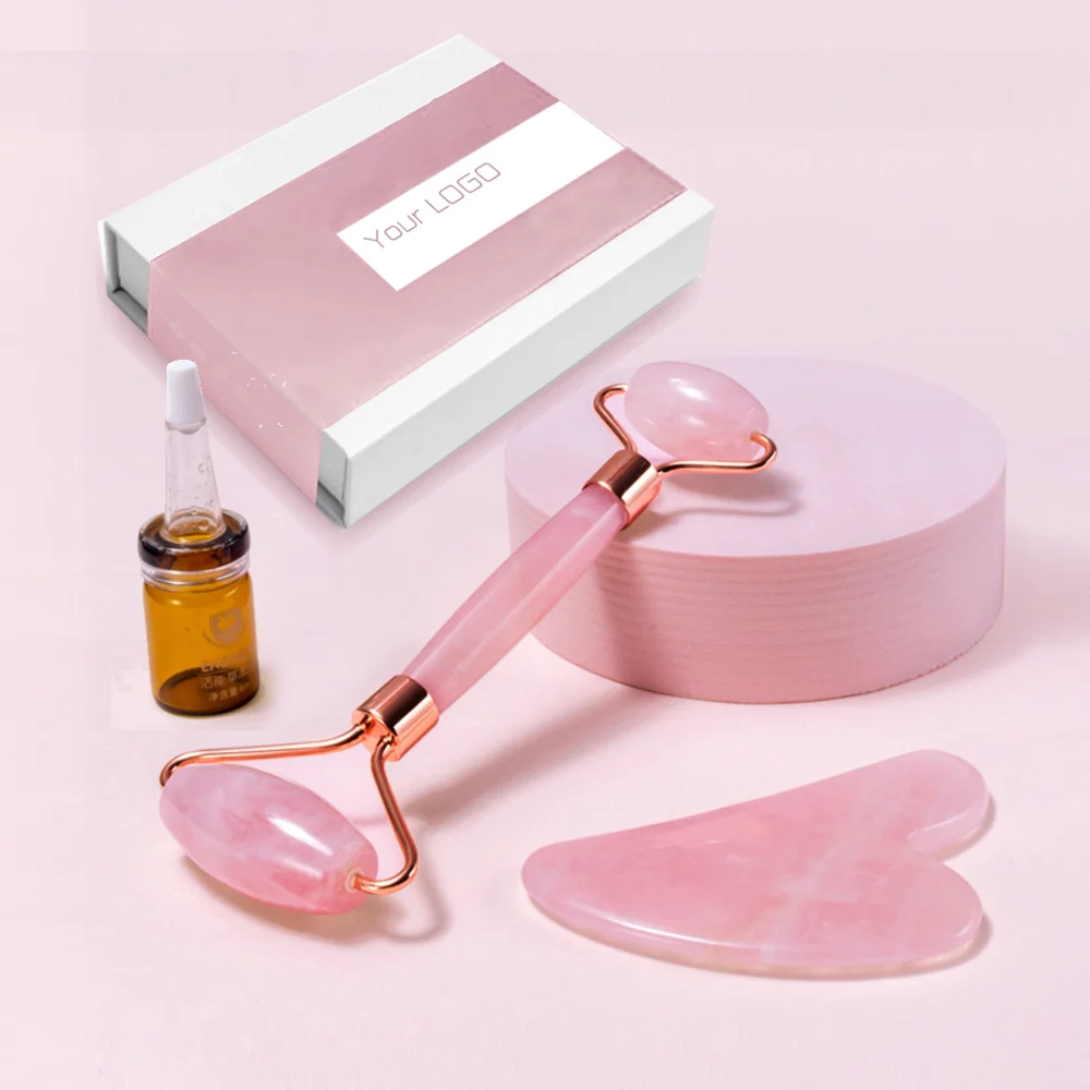 
Truelybeauty Gua Sha And Jade Roller Set With Carrying Case Customized Jade Roller 