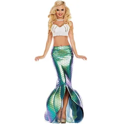 Wholesale New Club Split Female Fish Princess Costumes Mermaid Wear Dress Bodysuit Hot Anime Cosplay Sexy Costume