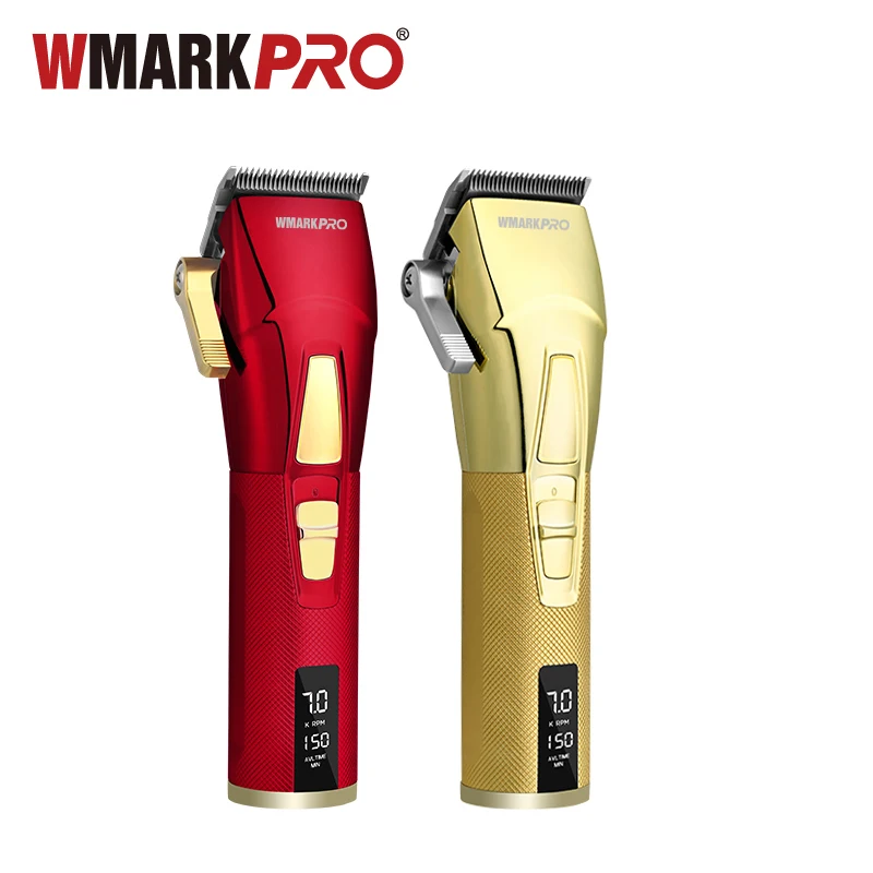 WMARK WMARKPRO RTS Rechargeable Electric Hair Clipper Professional Hair Trimmer Cordless Hair Cutting Machine for Barber