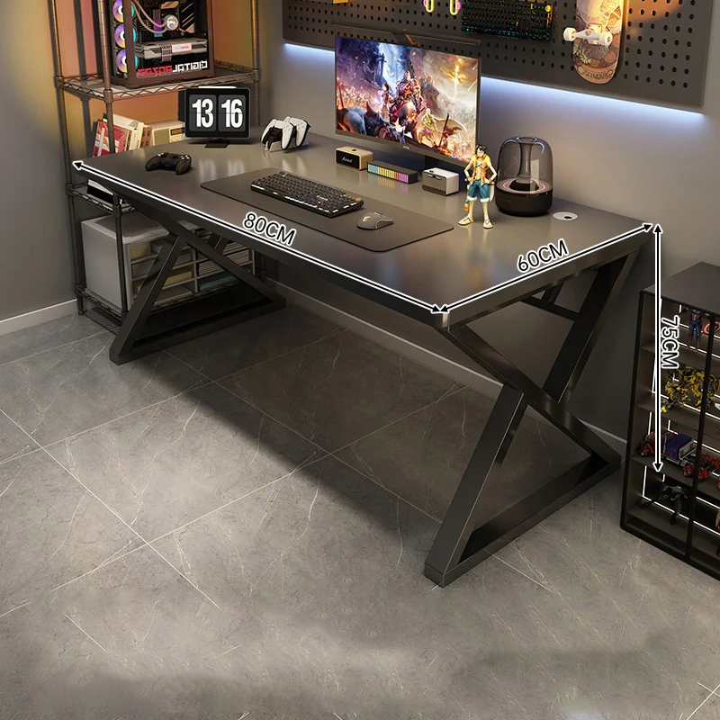 Ekintop Hot Selling Metal Leg Ergonomic Modern Style Cheap Table PC Wood Gaming Desk For Gamer