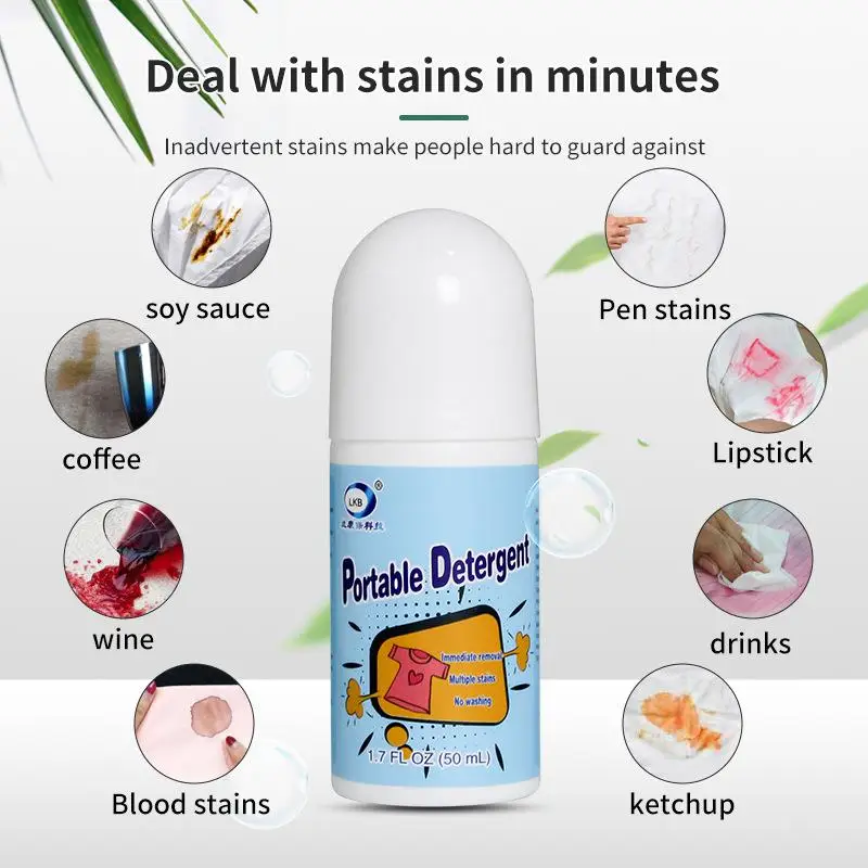 Portable Fabric Cloth Stain Remover Pen Portable Laundry Detergent for Stain Decontamination and Oil Stain Cleaning Pen