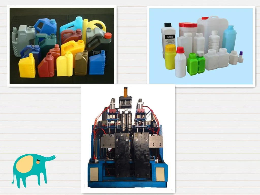 Automatic pp pe plastic bottle 2L jerrycan extrusion blow molding machine