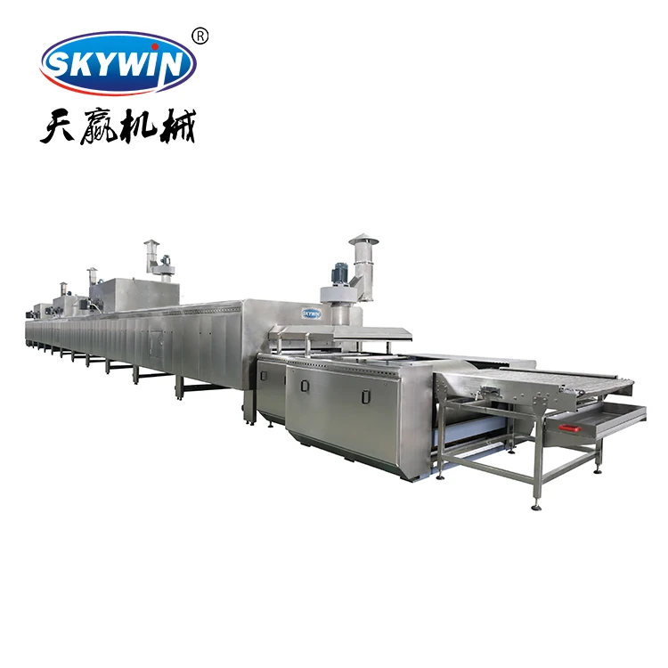 Industrial Bakery Production Line Small 18m Automatic Conveyor Belt Gas Tunnel Drying Oven For Bread Biscuit Cookie Baking