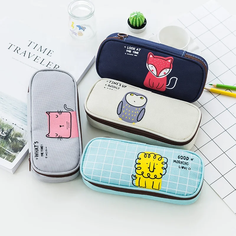 Professional supplier student stationary carton teens design cute pencil cases