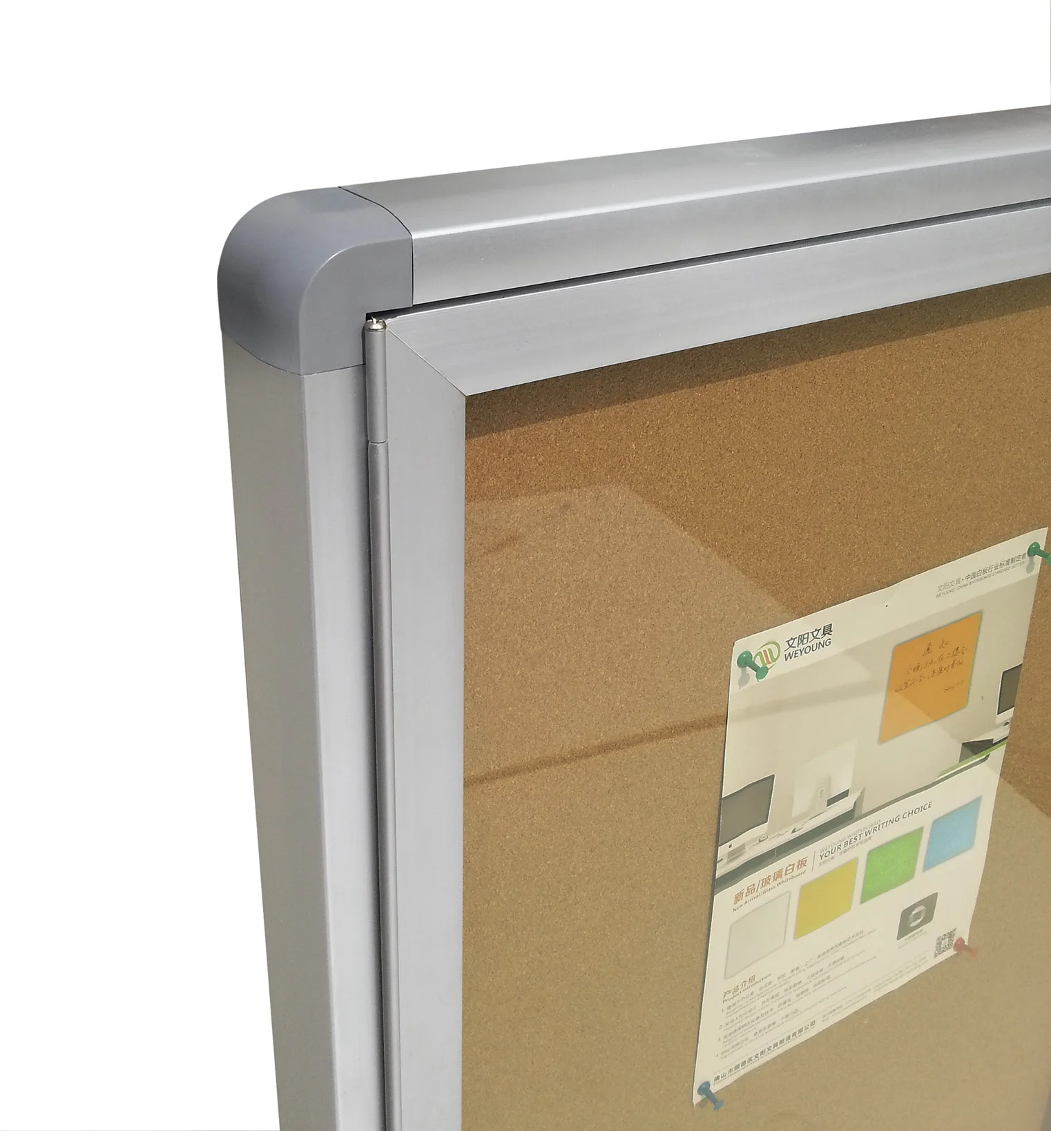 
School Lockable notice board with keys 