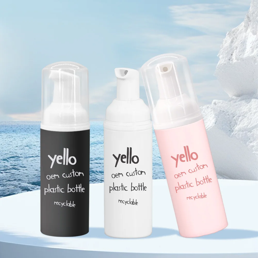 Custom Lash Empty White Gold Frosted Foam Cleansing Pump Bottles 50Ml & 100Ml 60 Ml Blue 60Ml Black Foam Bottle