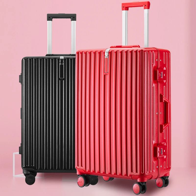 BINHAO-2  26'Aluminum frame Trolley Luggage  Fashion Influencers   TSA Lock 2 Pieces PC  Luggage Sets Suitcase Factory OEM