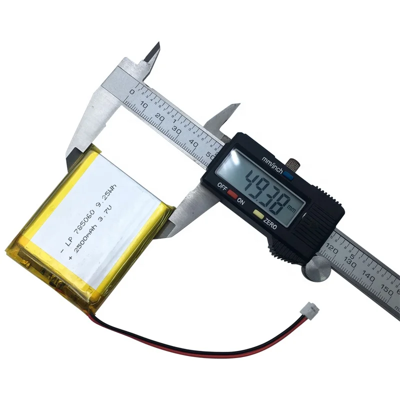 SUNEASE Wholesale Lipo Battery 785060 2500mAh With PCM From Factory 3.7v Lithium Ion Batteries lp785060