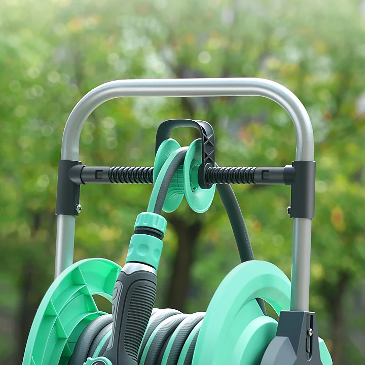 Retractable Automatic Heavy Duty Hose Pipe Roller  Water Mobile Garden Water Pipe With Micro Hose Reel  Garden Hose Pipe Reel