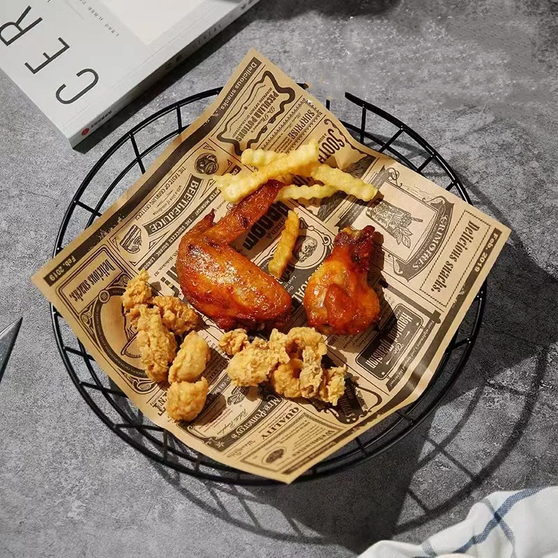 Customized Greaseproof Paper Food Digital Printing Double Side Cmyk Recycled Uncoated 50gsm Sheets Virgin Pulp Woodfree Paper