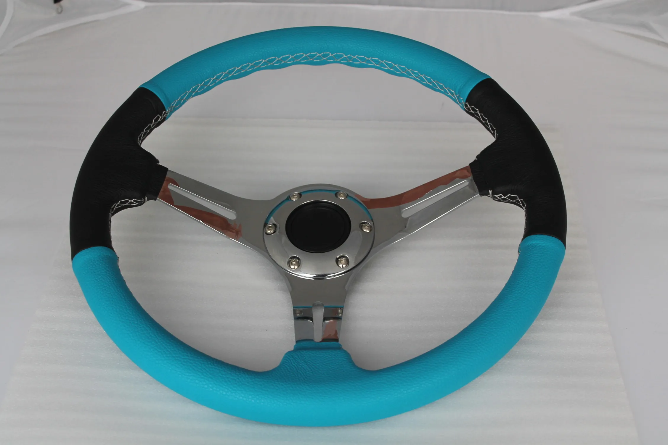 Blue Universal Customized Racing Car Steering Wheel