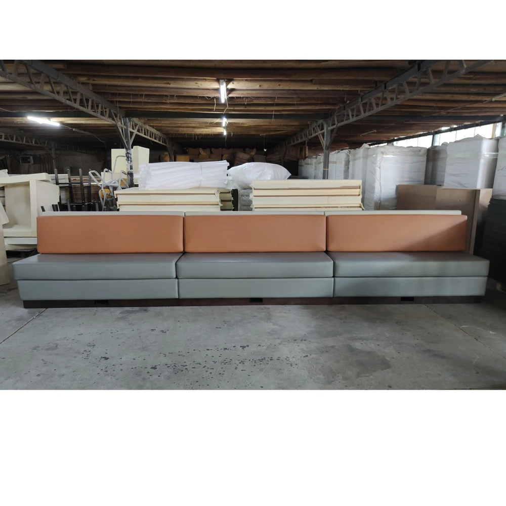 Restaurant furniture set wooden restaurant sofa