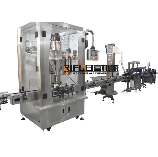 Powder filling machine production line, spices powder packing/automatic bottle filling machine