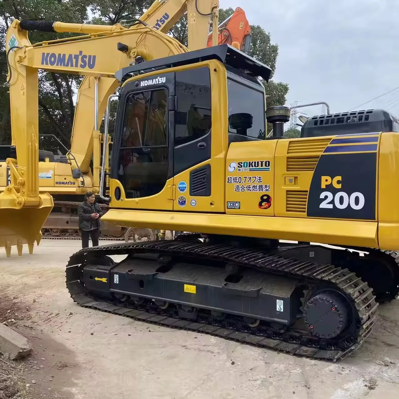 Экскаватор Komatsu PC200-8 б/у, 20 тонн, оригинальное качество, гусеничный экскаватор, строительная машина