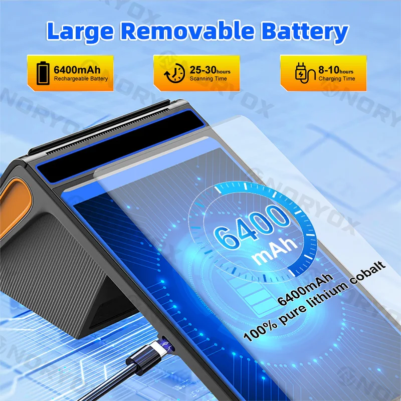 NORYOX NB80R Высокое Качество POS машина с 80 мм Принтер Android13 портативный терминал портативная система Pos сенсорный экран Мобильный