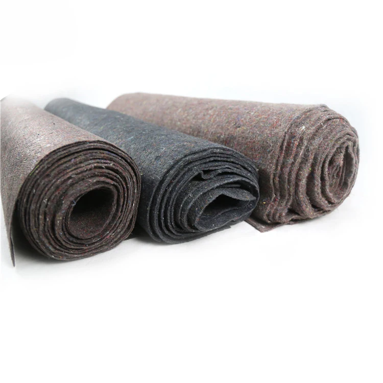 Chemical Fiber Soft Needle Punched Carpet 100% Recycled Polyester Felt Fabric Rolls