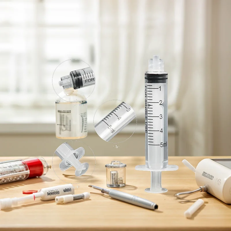 Medical Consumables Disposable Plastic Sterile Luer Lock Syringes with Needle 1ml 3ml 5ml 10ml 20ml 60ml