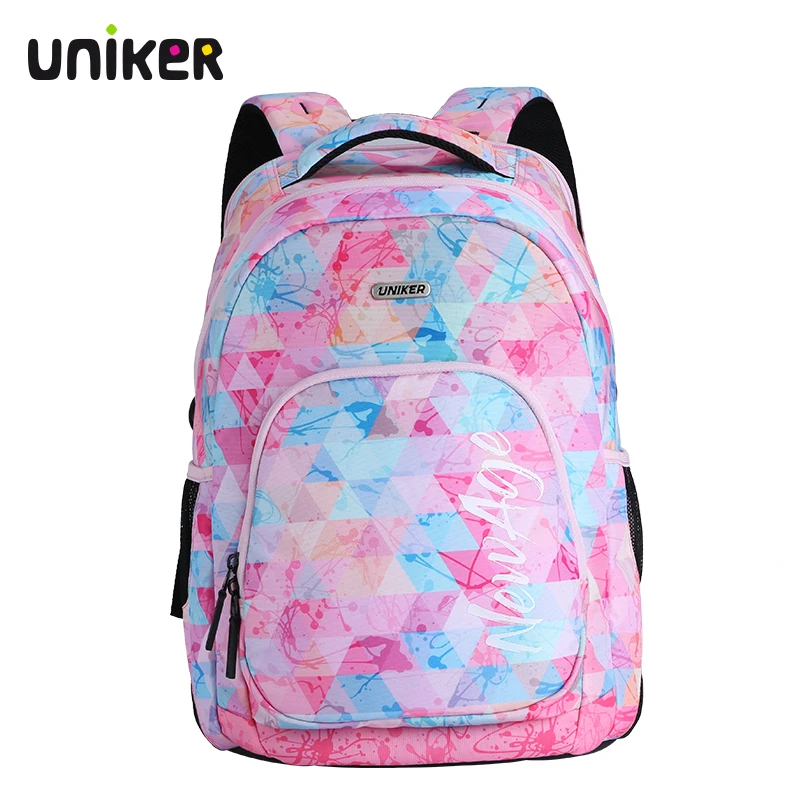 UNIKER индивидуальный 2021 клетчатый рюкзак с Mochilas Dama Pink