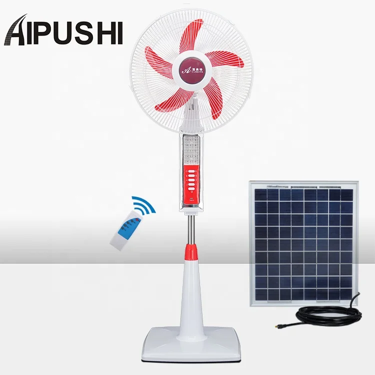 Shunde Factory 12v DC Solar AC перезаряжаемый литиевый аккумулятор вентилятор Электрический адаптер с USB зарядкой