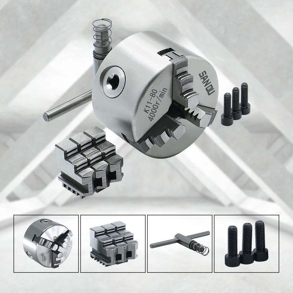 125mm Lathe Chuck 3 Jaw Self-Centering K11-125 HLTNC Brand Scroll Chuck Manual Lathe Chuck For Mini Lathe