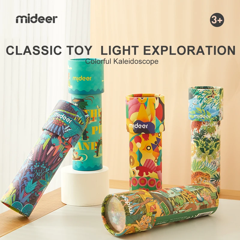 Mideer MD4229 Colorful Kaleidoscope-Dragon Sea Adventure Mini Kaleidoscope Educational Toys for Kids Sensory