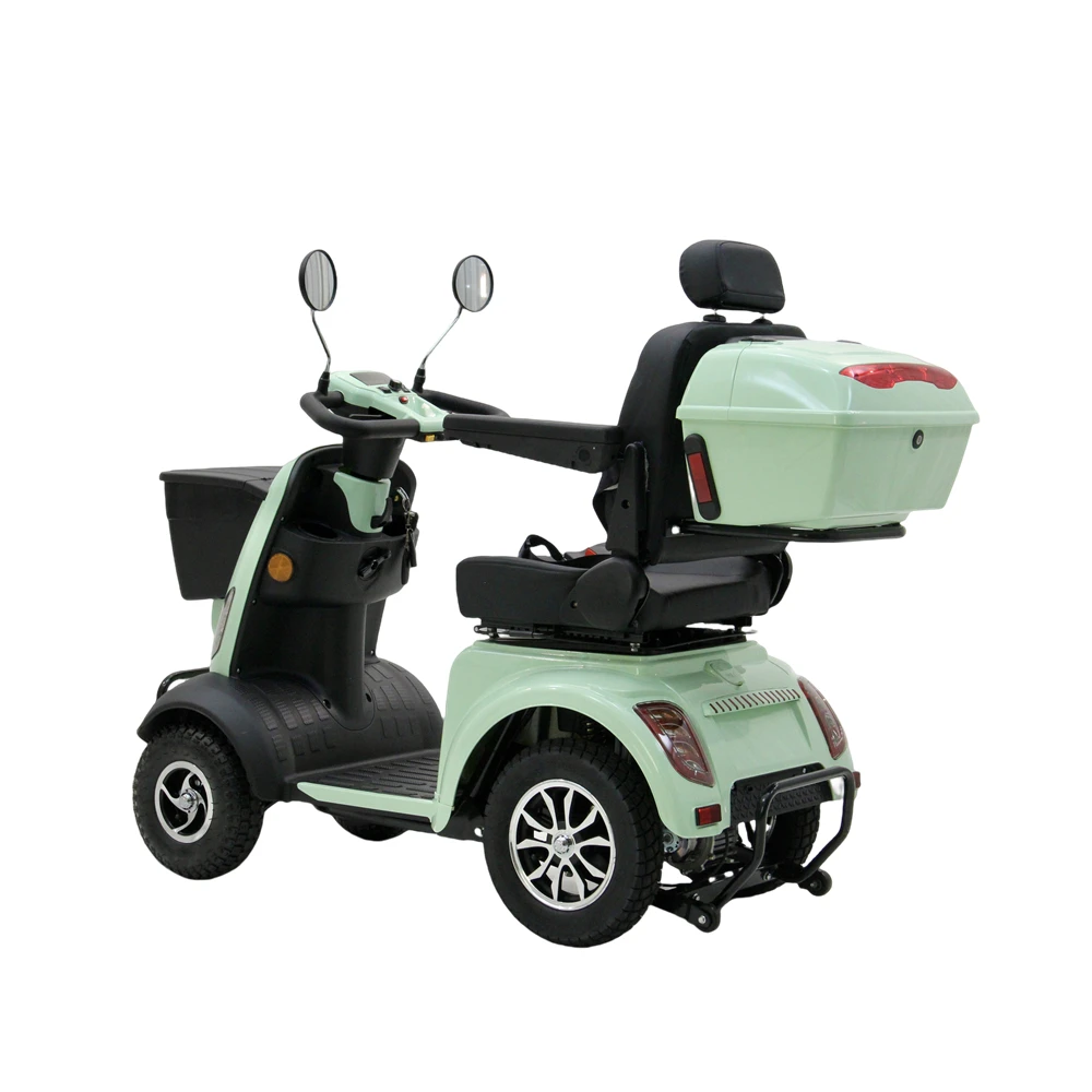 2024 new fashion custom made easy control handicapped disability electric powered mobility scooter with storage box
