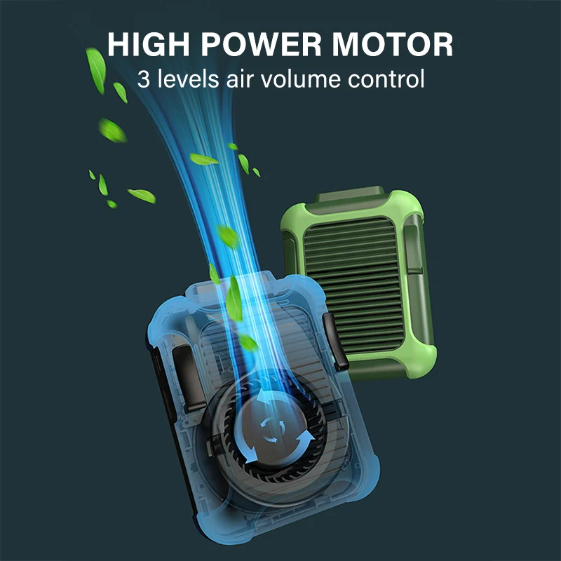 2023 портативный маленький 4000 мАч Usb мини шнурок подвесной шейный охлаждающий вентилятор с внешним аккумулятором