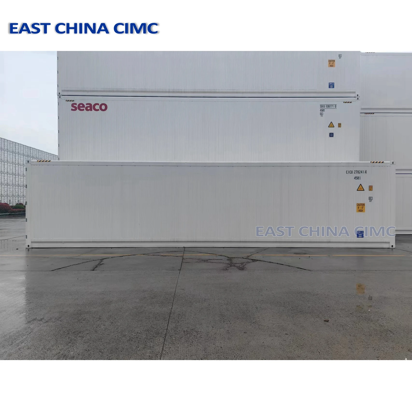 Thermo King 40ft CIMC Refrigerated Container Truck Trailer With 3 Axles