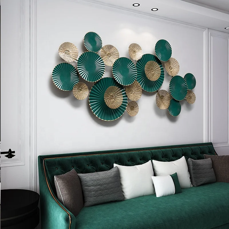 Living room iron pendant wall decoration modern sofa wall decoration