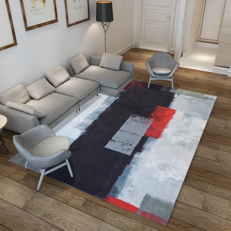  Art abstract ink living room carpet tea table bedroom Nordic rectangular floor