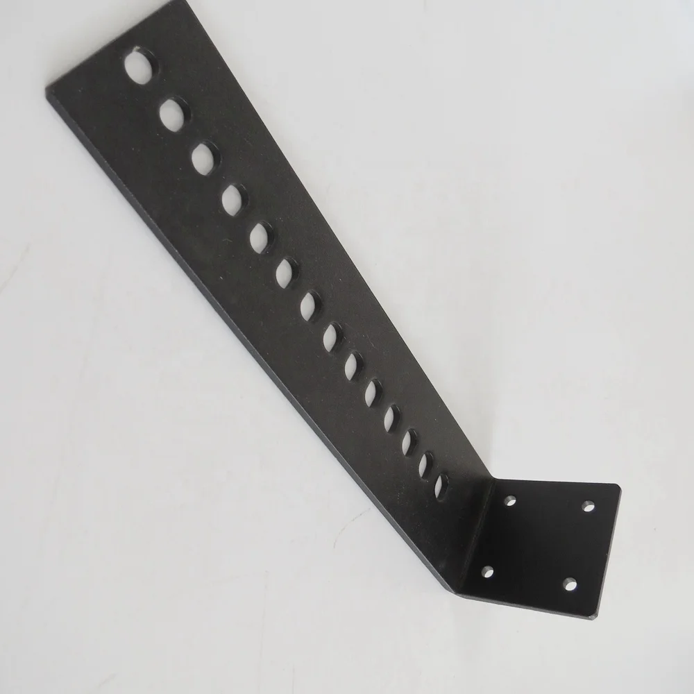 OEM custom sheet metal punching bending welding powder coating parts elevator guide rail adjustable bracket