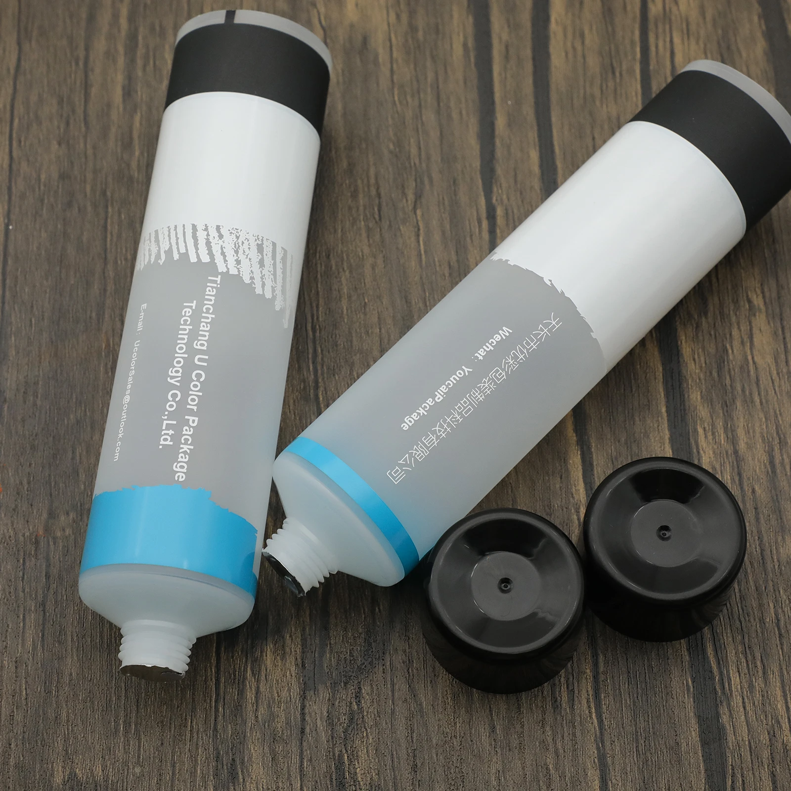 Wholesale Customized 75ml  PE Soft Plastic Tubing empty tube with matte surface
