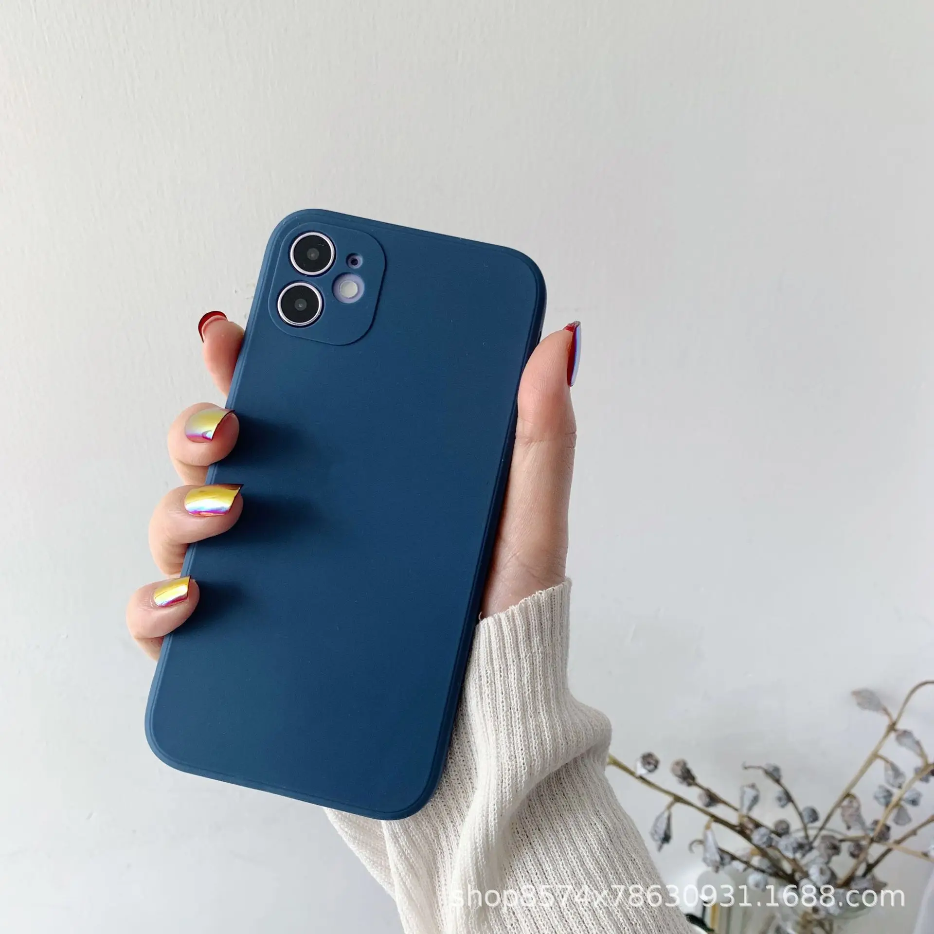 Original Custom Color Logo Liquid Soft Silicone Shockproof Protective Phone Case For IPhone 14 11 12 13 Pro Max Phone Case