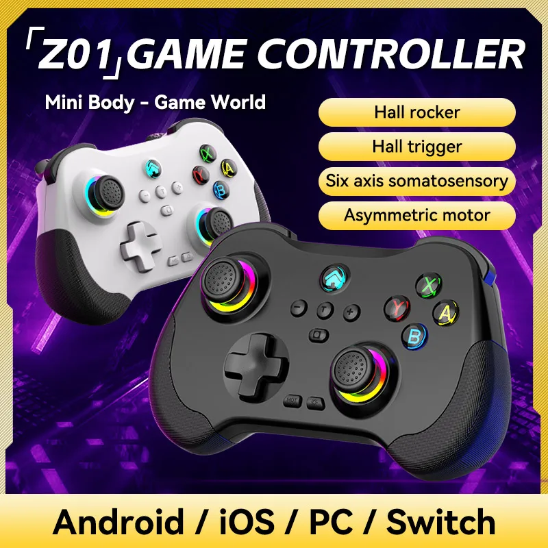 Somatosensory Programming Mobile Phone Game Controller  For IOS Android Switch PC Dual Hall Wireless Gaming  Gamepad