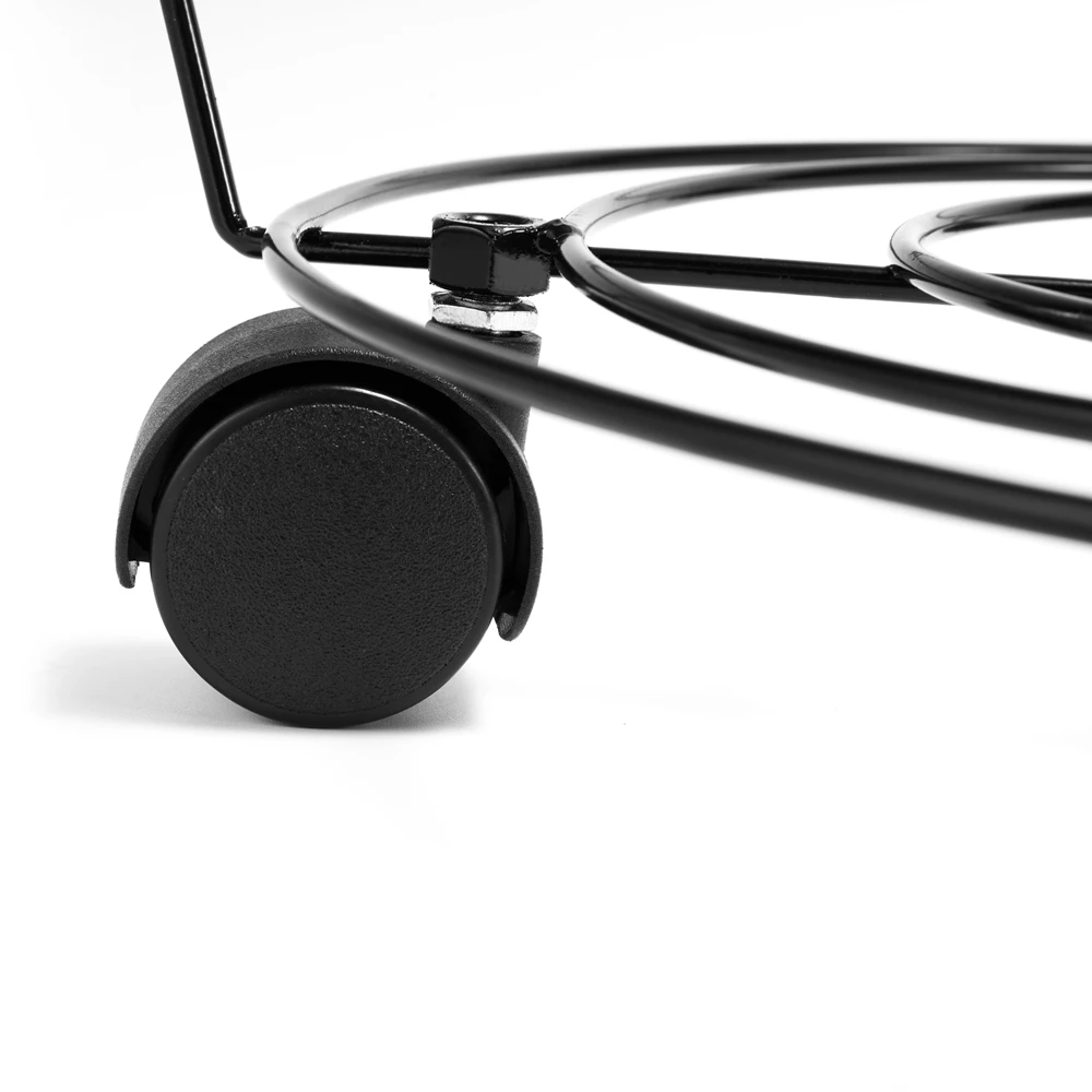 Wholesales bulk 152142T iron 35cm black flower and plants pot stand design