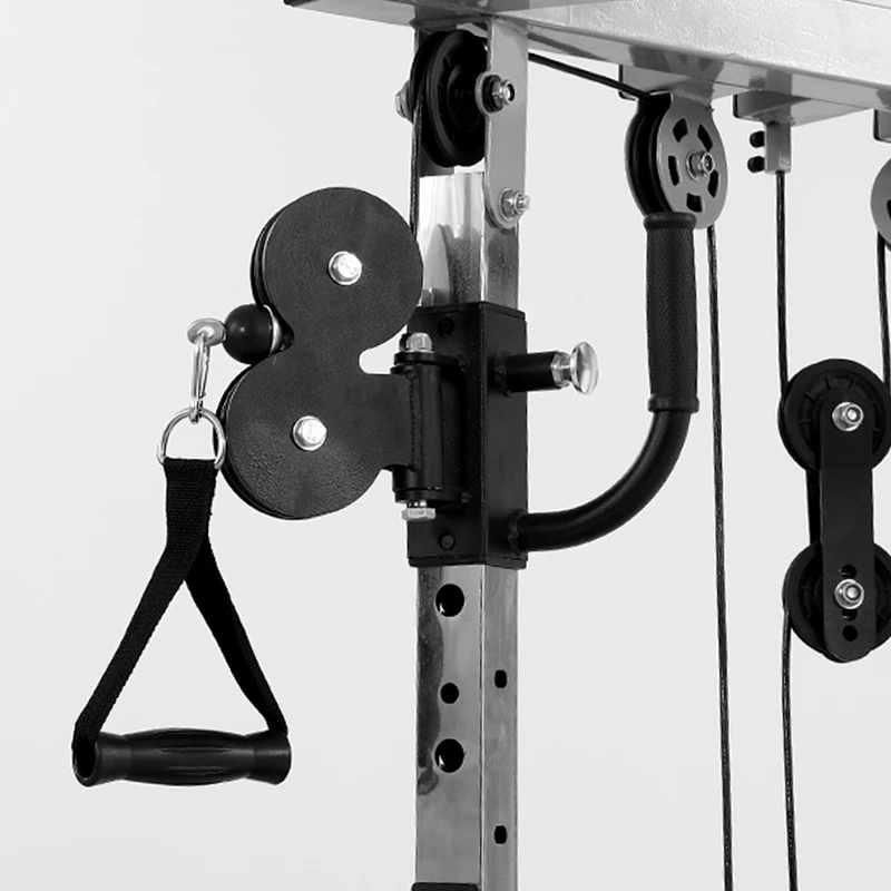 Integrated Training Squat Rack Cable Crossover Multi Functional Trainer Smith Machine Gym Equipment