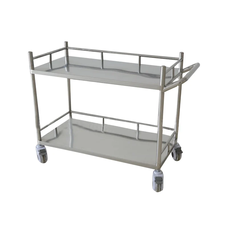 Good material  stainless steel dining serving transport trolley hotel room service trolley