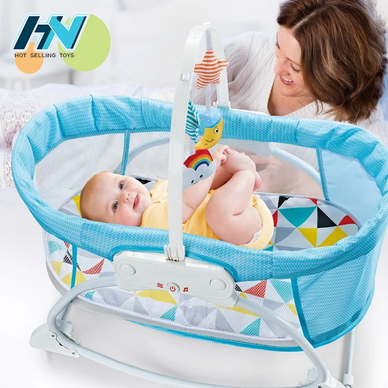 
Newborn multifunctional safety electric cradle automatic swing rocking crib sleeping bed baby cribs 