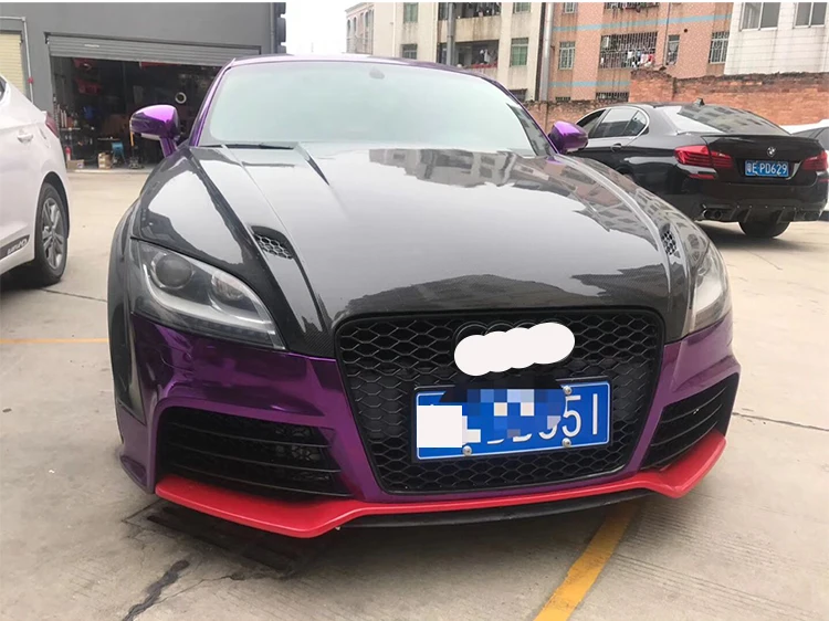 Модифицированный обвес высококачественные автозапчасти TT 8J обновление до TTRS передний бампер с решеткой радиатора для Audi Bodykit 2008-2014